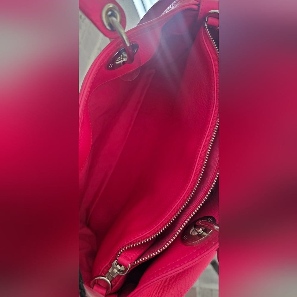 💗EUC Christian Dior Pink Diorissimo 2 way Calf Skin Leather Bag💗 - Picture 13 of 16
